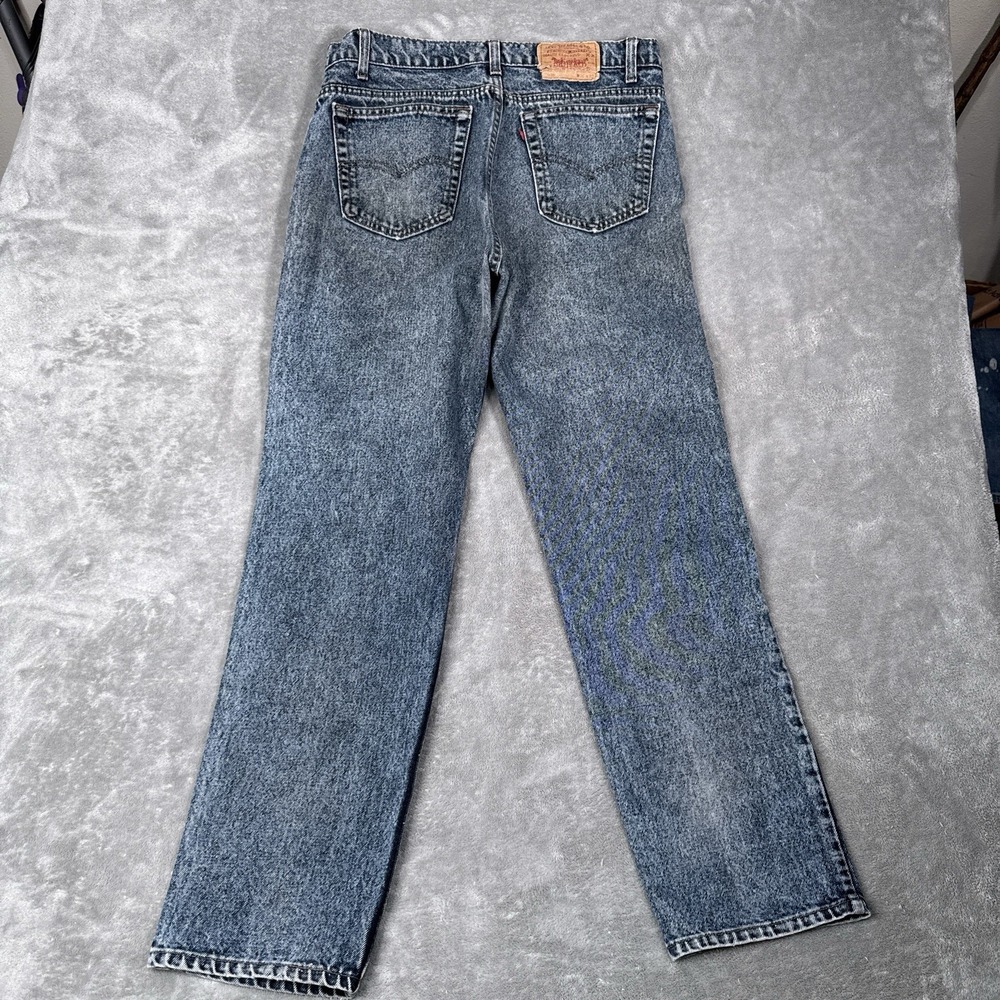 Vintage Levis Jeans Mens 36x32 (Fits 34x30) Stone Acid Wash 505 90s Made in USA